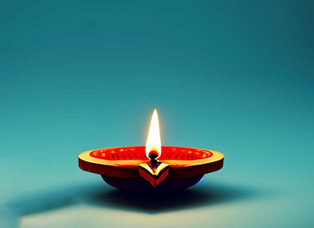 beautiful illuminating Diya background