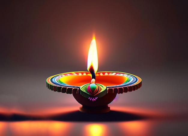 beautiful illuminating Diya background