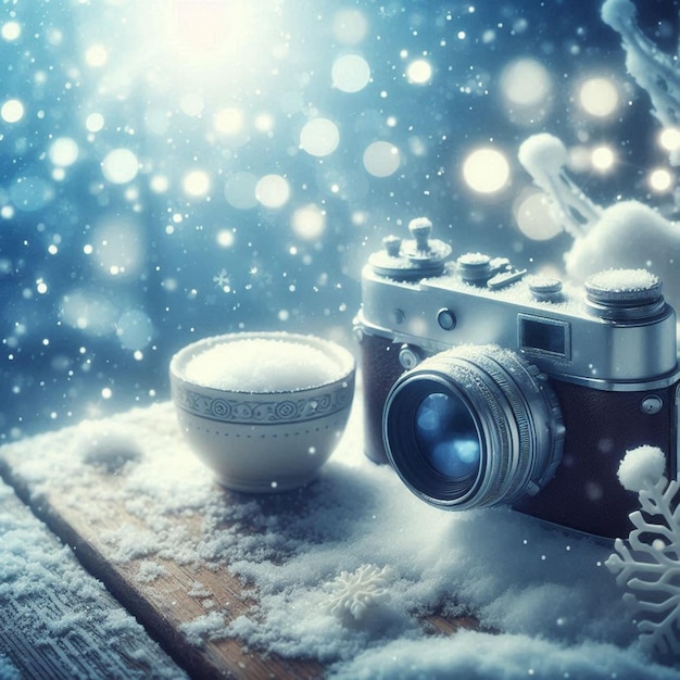 Photo a beautiful illustration is created for the winter season