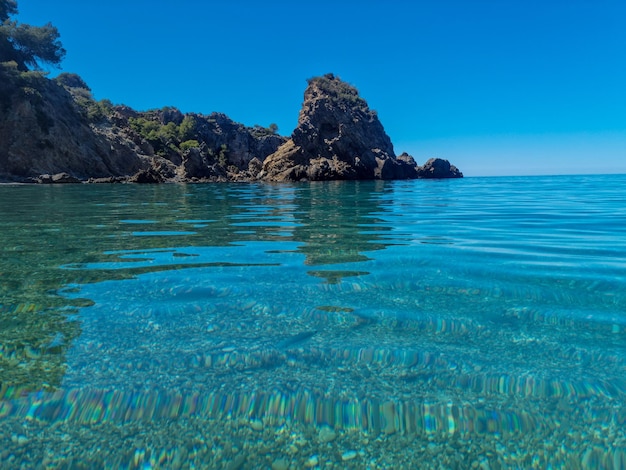 Beautiful image of the beach of Cala del Cañuelo