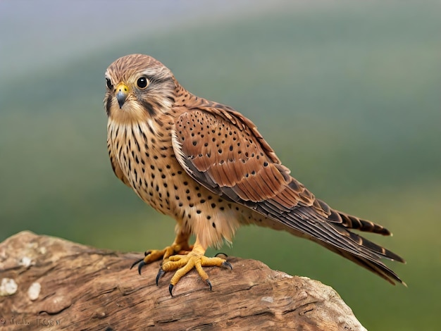 Photo beautiful image of a common kestrel bird ai generated