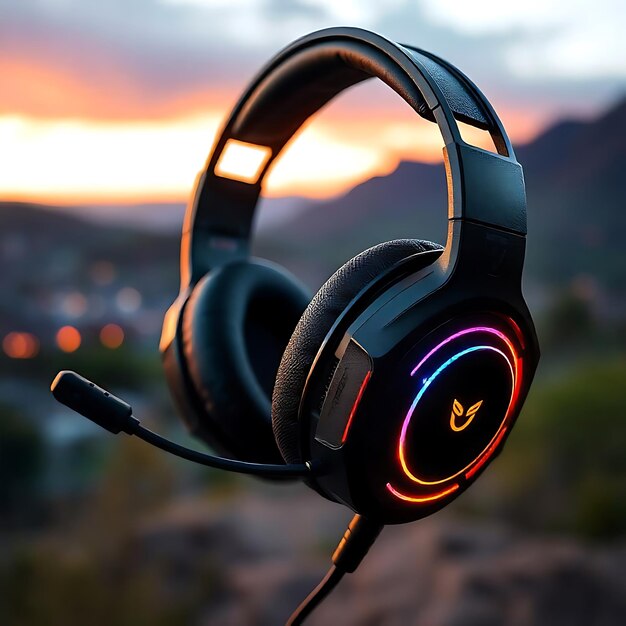 Photo beautiful image of headphone