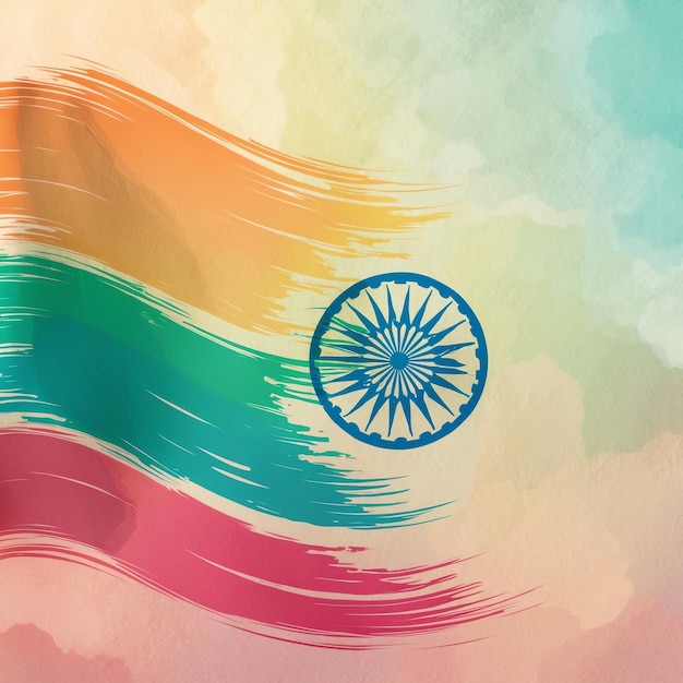 Photo beautiful indian flag background for your design needs