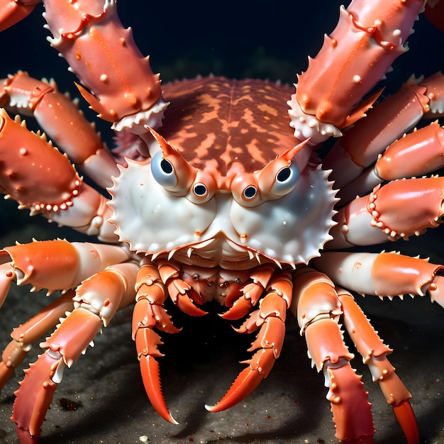 Photo beautiful kbeautiful king crab close uping crab close up