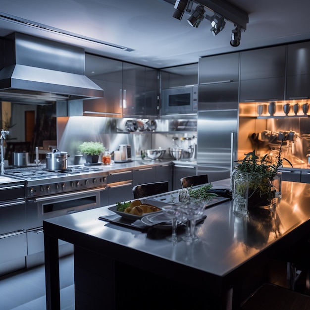 A beautiful kitchen interior design