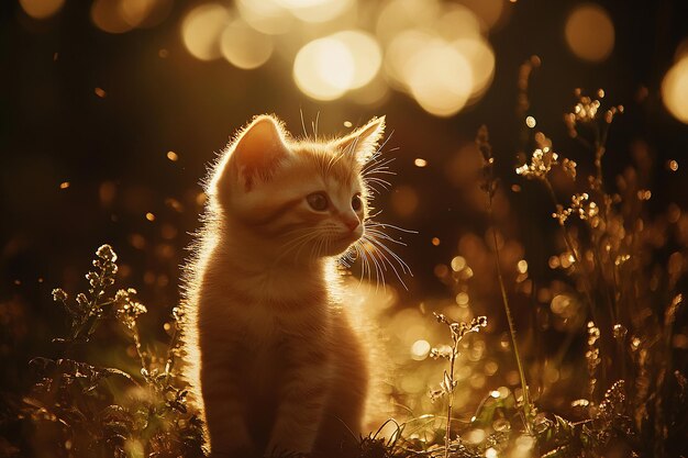 Photo beautiful kitten photography