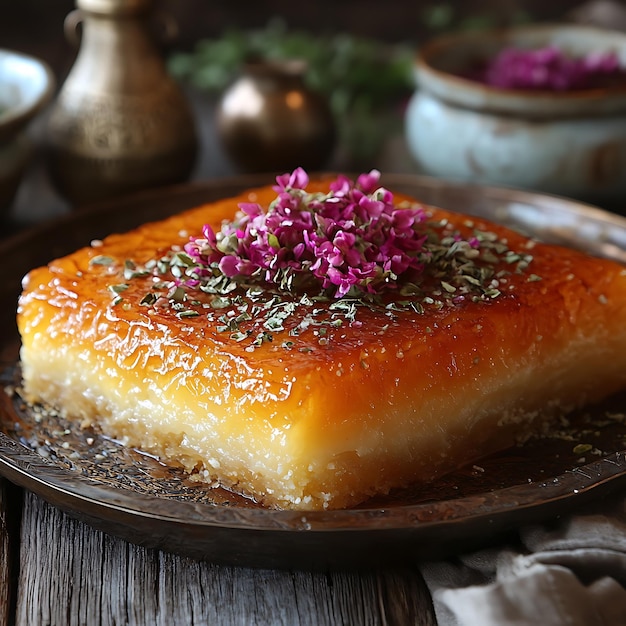 Photo beautiful kunafeh dish