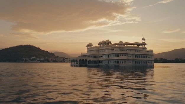 A beautiful Lake Palace in India