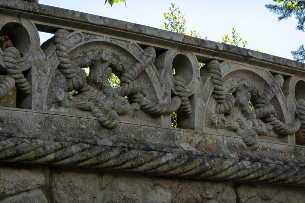 Beautiful landmark details from Quinta da Regaleira in Sintra