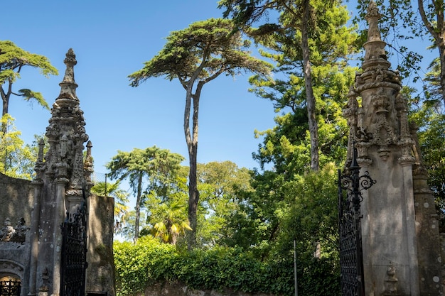 Beautiful landmark details from Quinta da Regaleira in Sintra