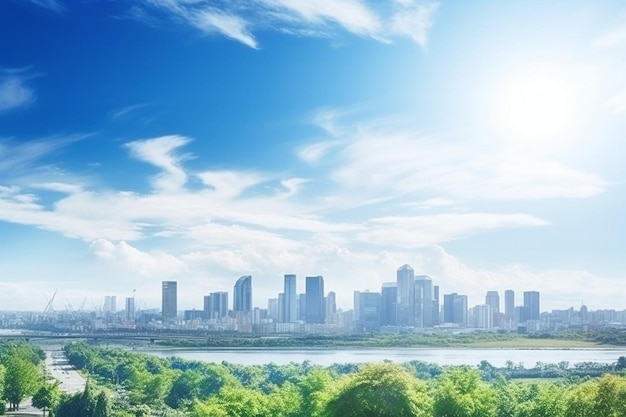 Beautiful landscape and cityscape of seoul city