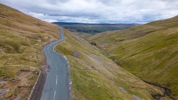 Beautiful landscape footage taken with a drone