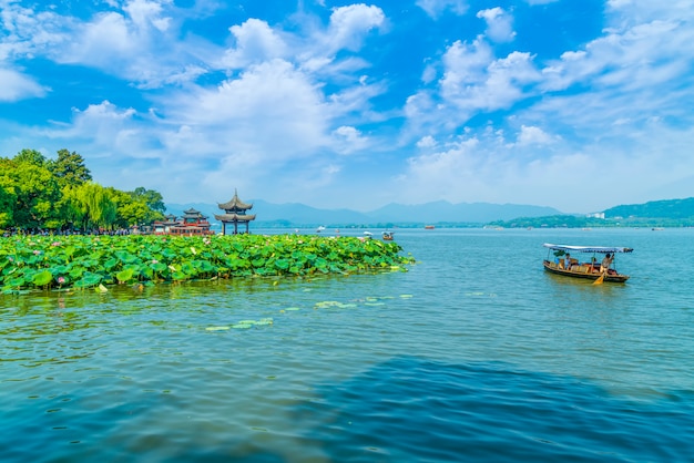 The beautiful landscape of Hangzhou, West Lake