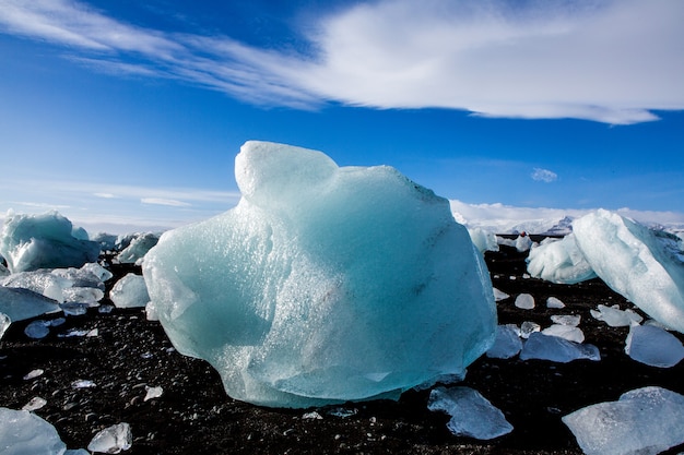 Beautiful landscape in iceland Amazing ice nature