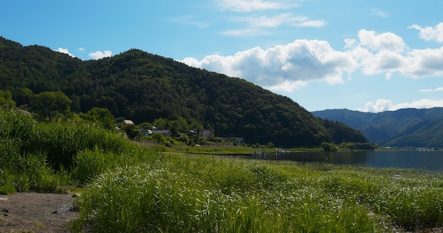 Beautiful landscape in Kawaguchiko of Japan