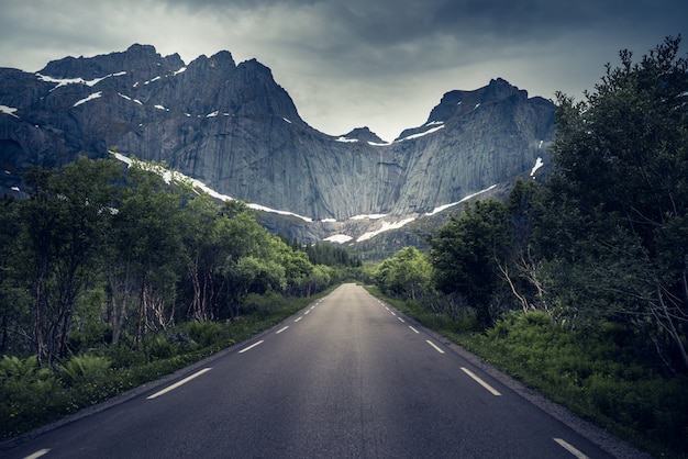 Beautiful landscape in Lofoten island, Norway 