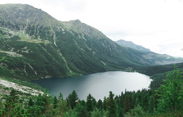 Beautiful landscape of mountain and lake