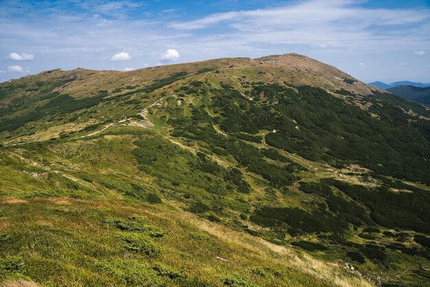 Beautiful landscape mountains Carpathians in the Ukraine