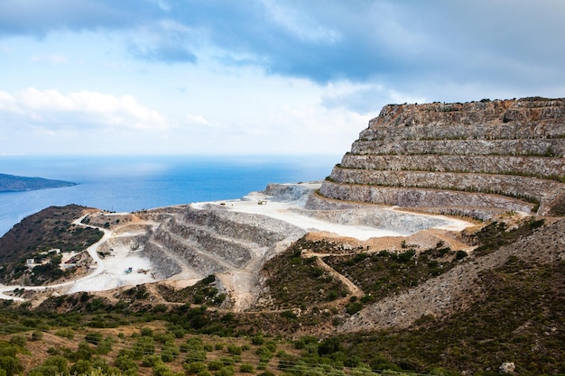 Beautiful landscape photo from the island of Crete, Greece. Summer nature from Crete. 
Chill tourism