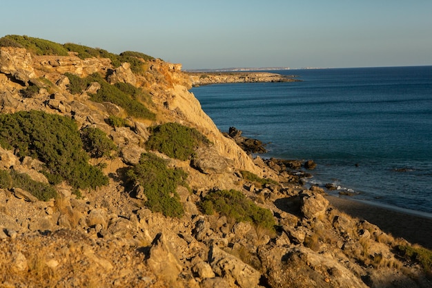 Beautiful landscape photo from the island of Crete, Greece. Summer nature from Crete. 
Chill tourism