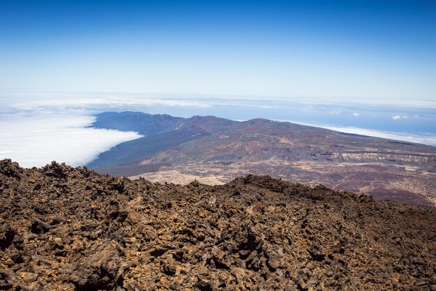 Beautiful landscape of Teide national park Tenerife Canary island Spain