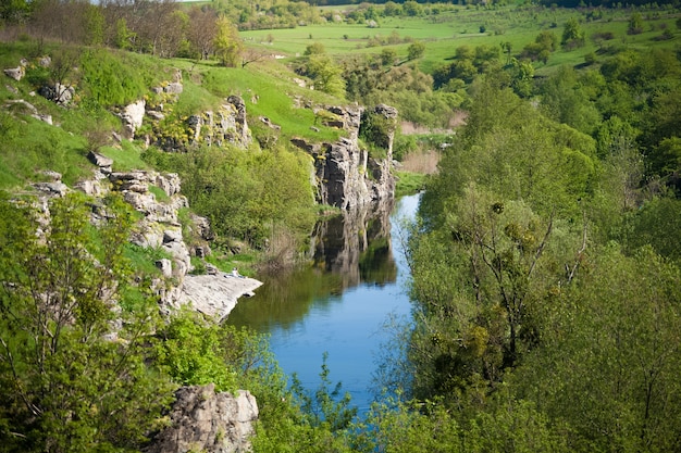 Beautiful landscape of ukrainian canyon