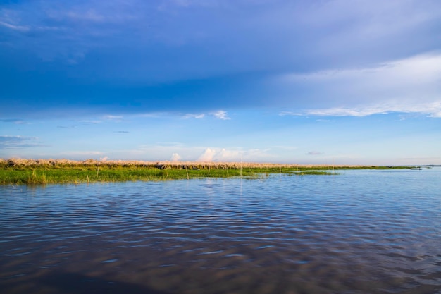 Beautiful landscape view of Padma river in Bangladesh