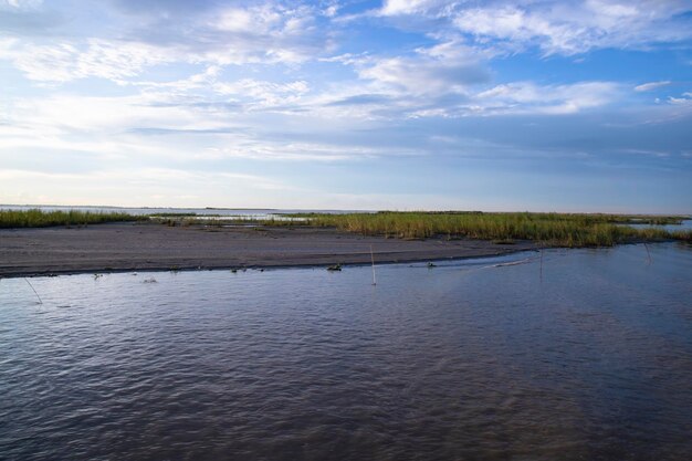 Beautiful landscape view of Padma river in Bangladesh