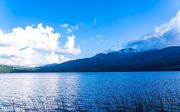 Beautiful landscape view of Rara lake at Mugu, Nepal.