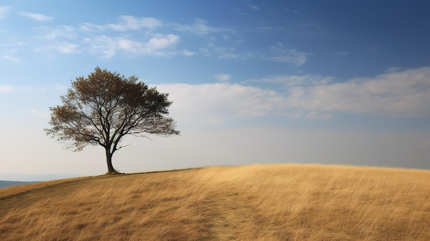 A beautiful landscape with trees and sky in the background