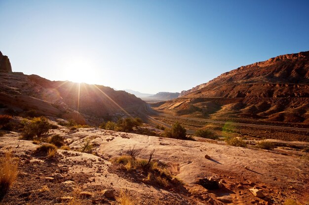 Beautiful landscapes of the American desert