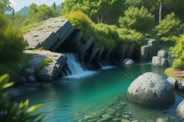 Beautiful landscapes and natural scenery make people relax and enjoy the background wallpaper