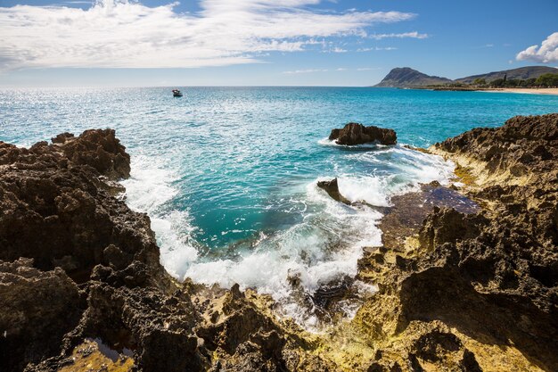 Beautiful landscapes in Oahu island, Hawaii