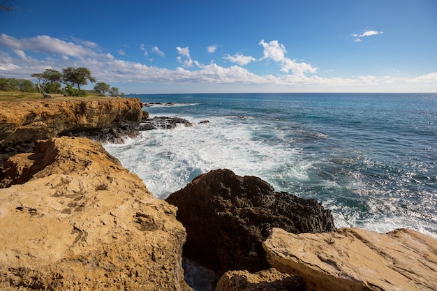 Beautiful landscapes in Oahu island, Hawaii