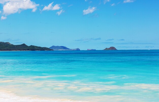 Beautiful landscapes in Oahu island, Hawaii