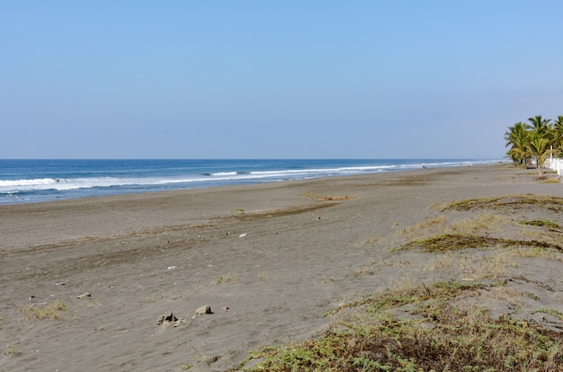 Beautiful lanscape Sunset Cuyutln Beach Colima Mexico