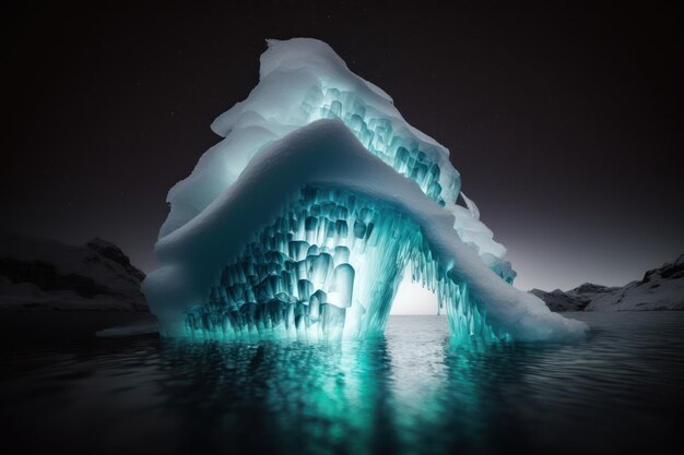 A beautiful and large Iceberg in the sea of the Antarctic Peninsula