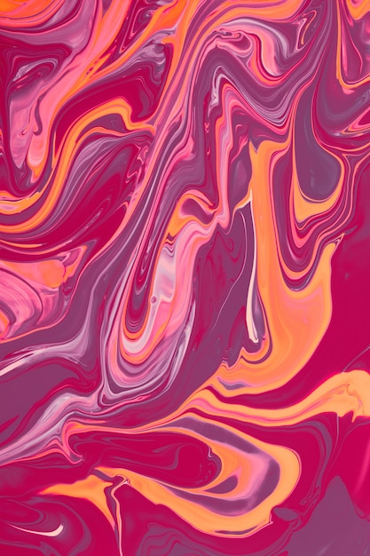 Beautiful liquid texture of the nail polish.Pink background with copy space.Fluid art,pour painting technique.Good as digital decor.