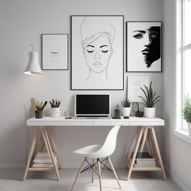 Beautiful Living Room Drawing