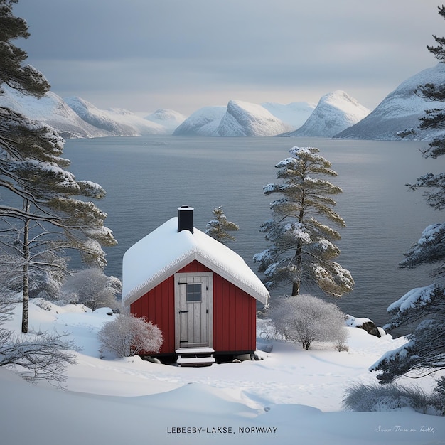 Beautiful Lofoten in Winter Norway