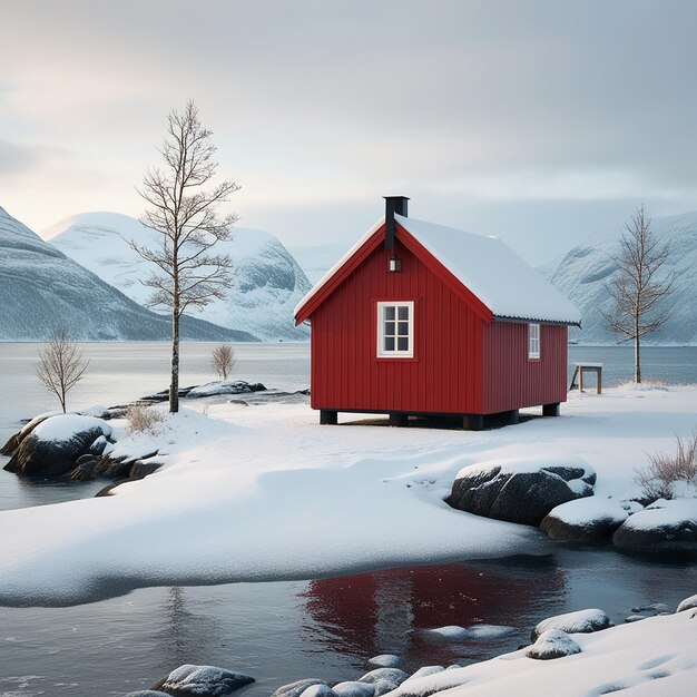 Beautiful Lofoten in Winter Norway