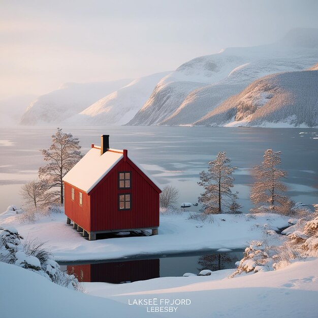 Beautiful Lofoten in Winter Norway