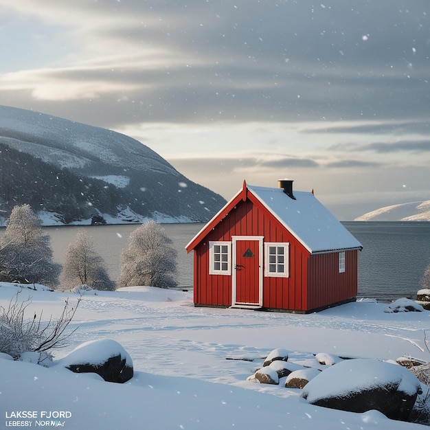 Beautiful Lofoten in Winter Norway