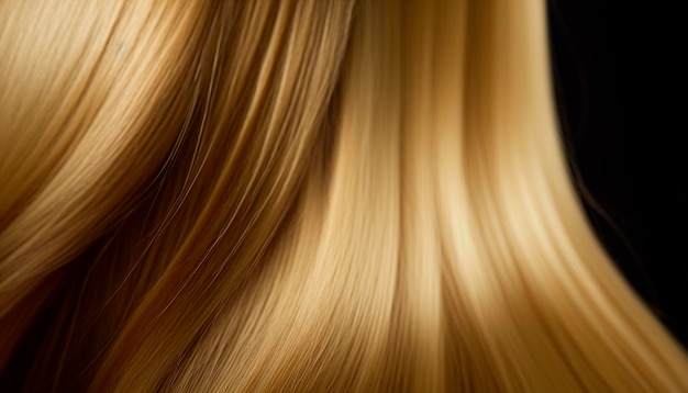 Beautiful long Hair Beauty woman with luxurious straight blonde hair generative ai