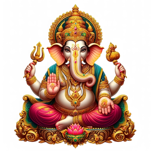 Beautiful Lord Ganesh Chaturthi or Vinayaka Chaturthi popular Hindu festival lord ganesha