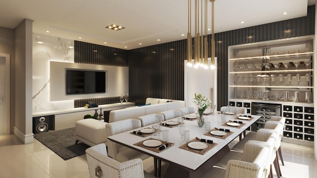 Beautiful and luxurious living room