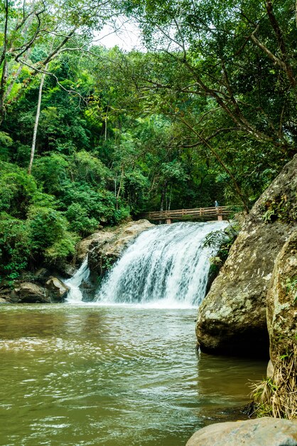 Beautiful Mae Sa waterfall at Chiang Mai ,Thailand