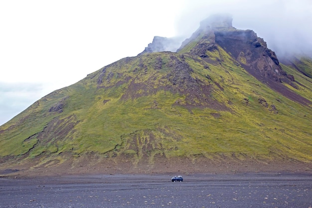 Beautiful and majestic mount Hattfell in Iceland Nature and places for wonderful travels