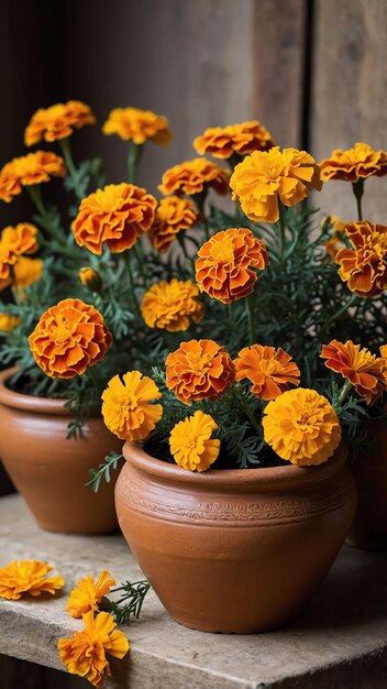 Photo beautiful marigold photos for seasonal and outdoor designs