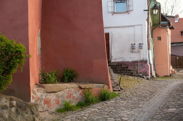 A beautiful medieval citadel city of Sighisoara in the heart of Romania Transylvania travel